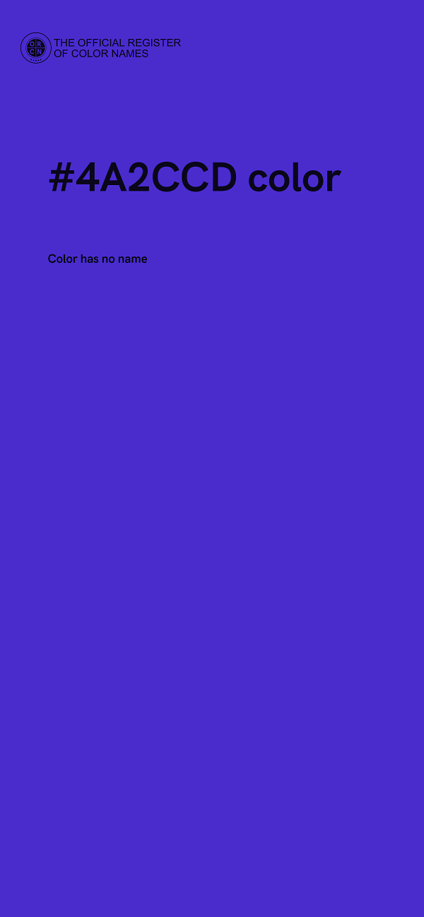 #4A2CCD color image