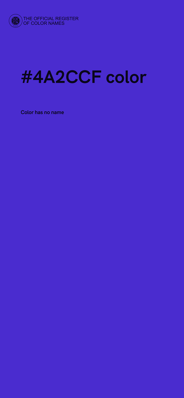 #4A2CCF color image