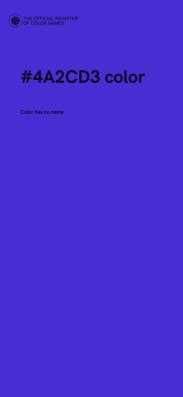 #4A2CD3 color image