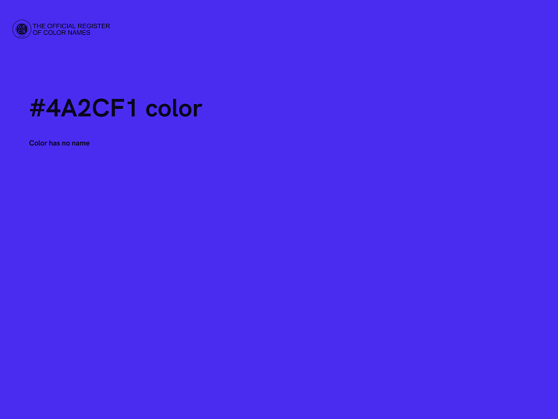 #4A2CF1 color image