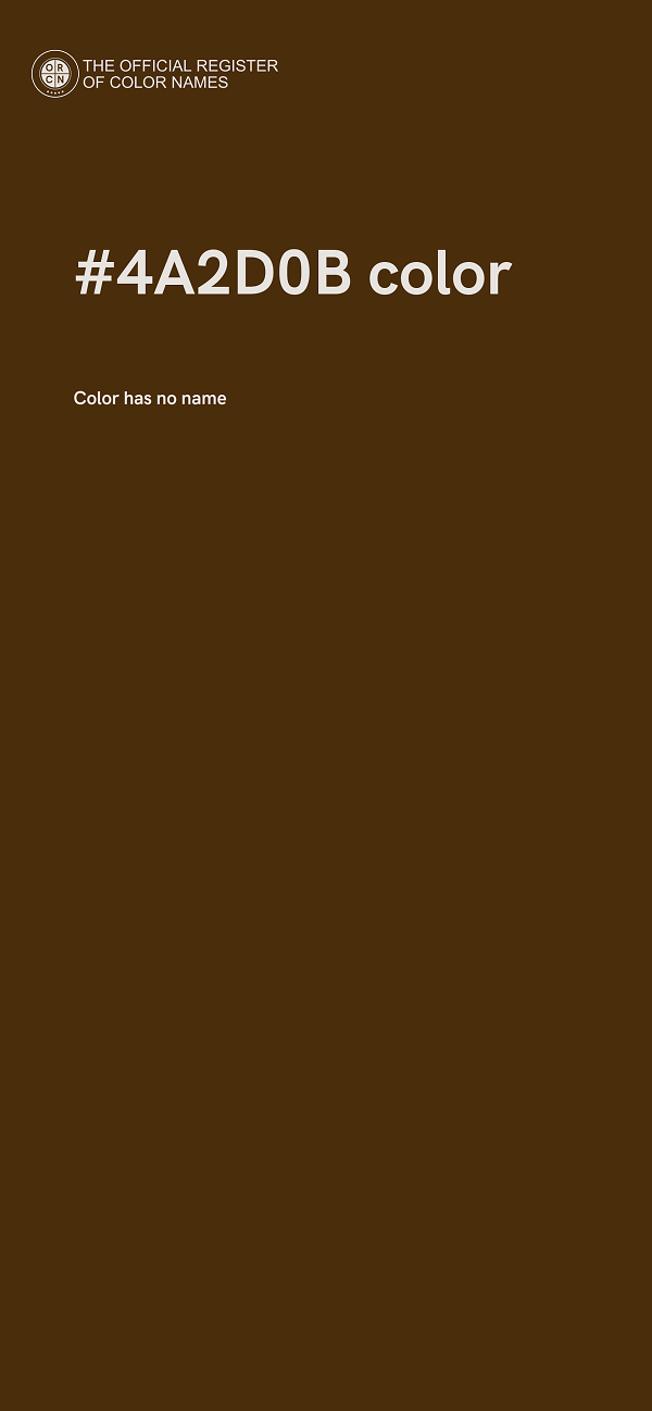 #4A2D0B color image