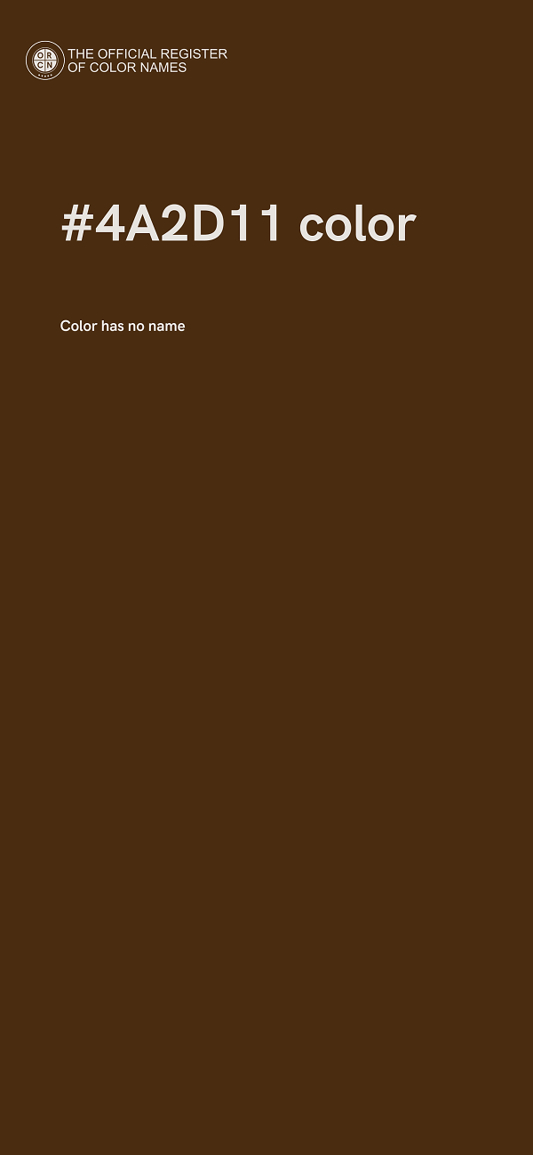 #4A2D11 color image