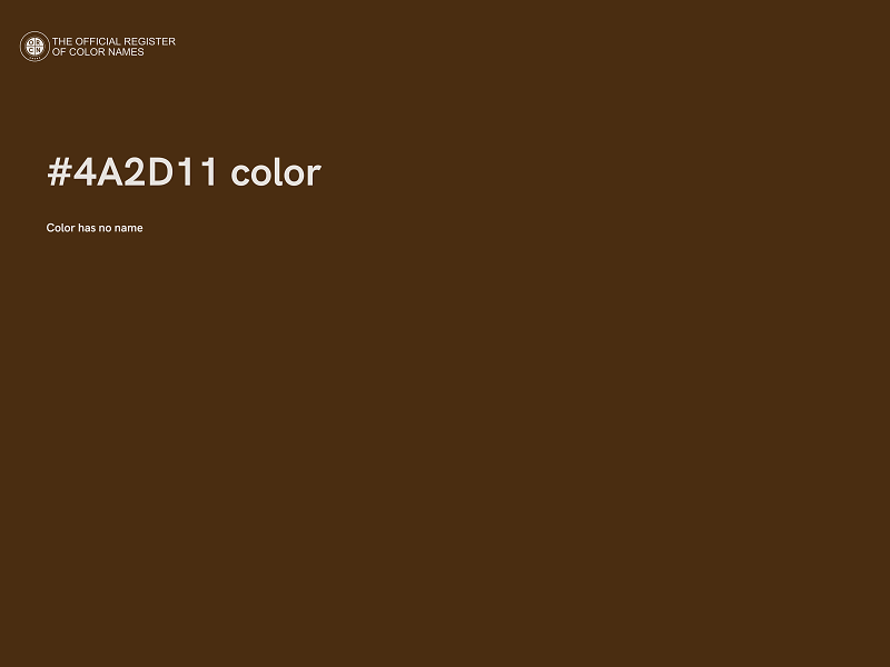 #4A2D11 color image