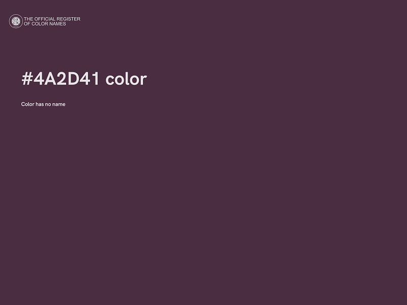 #4A2D41 color image