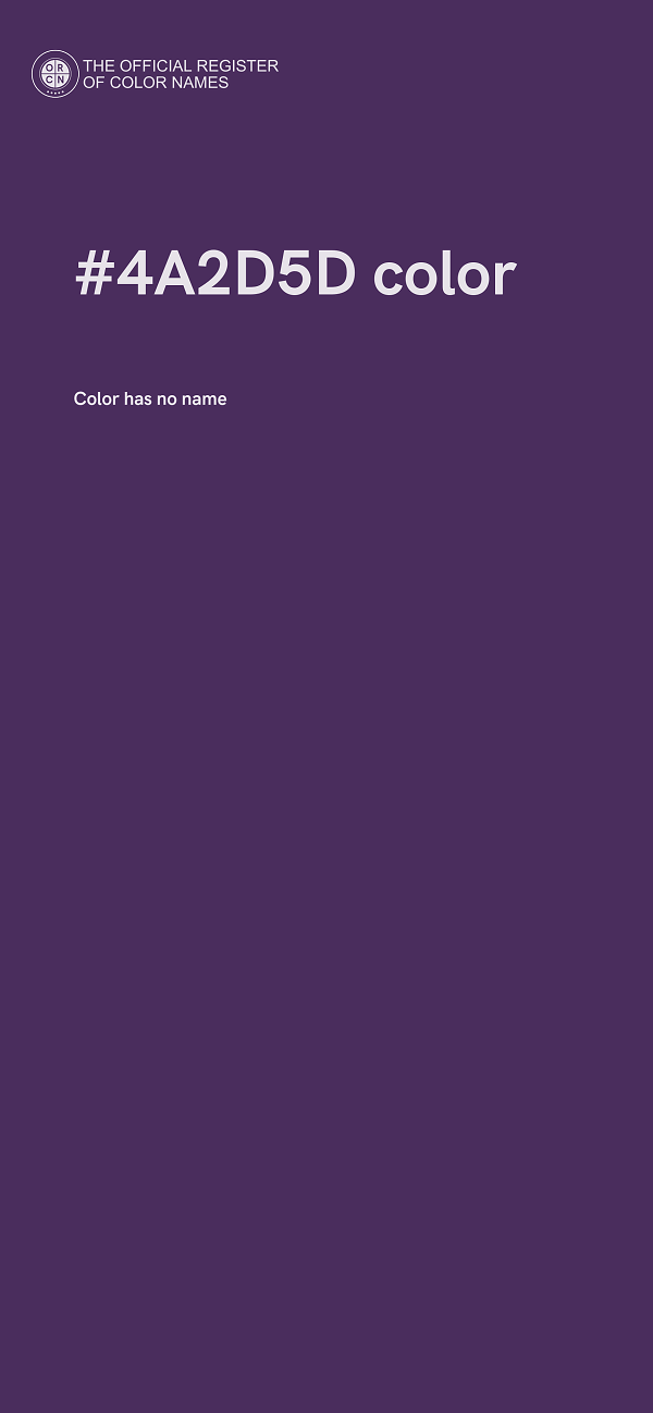 #4A2D5D color image