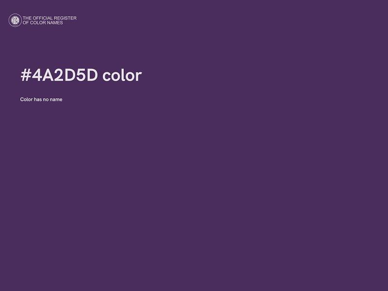#4A2D5D color image