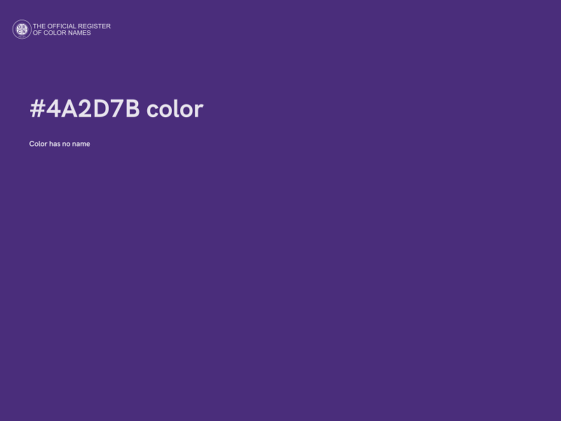 #4A2D7B color image