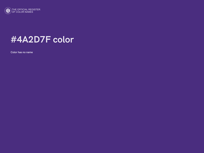 #4A2D7F color image