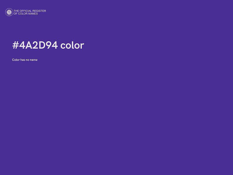 #4A2D94 color image