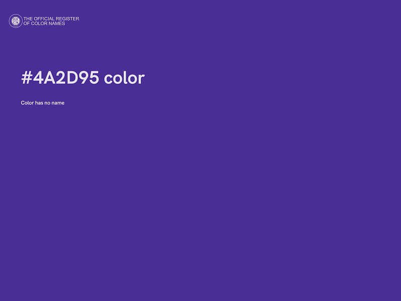 #4A2D95 color image