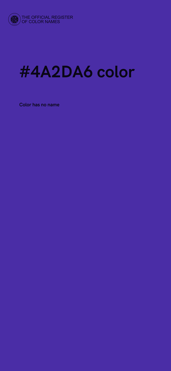 #4A2DA6 color image