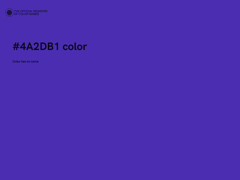 #4A2DB1 color image