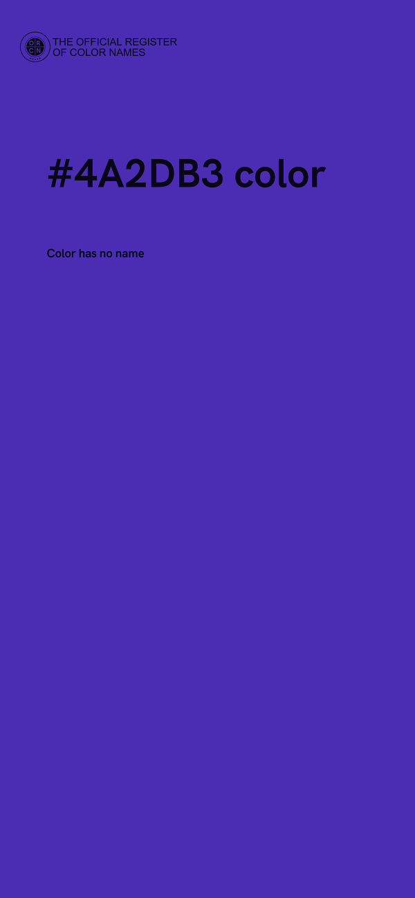 #4A2DB3 color image