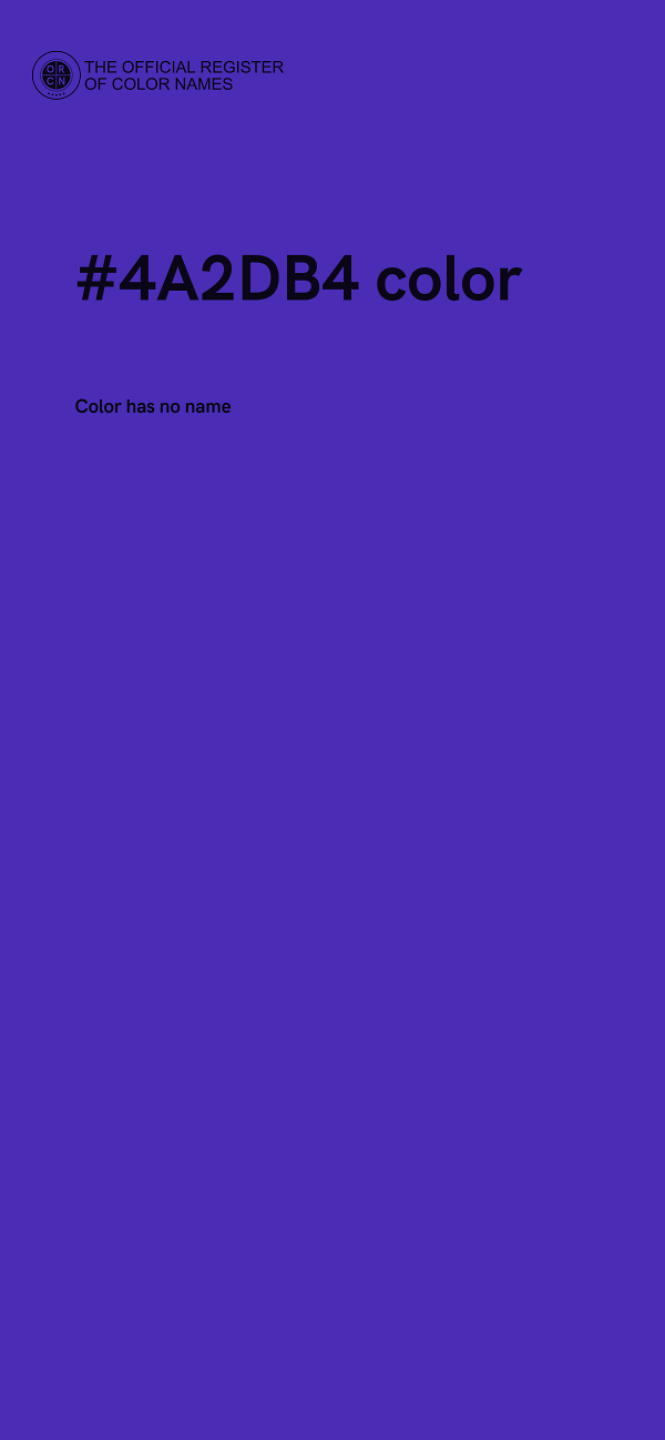 #4A2DB4 color image