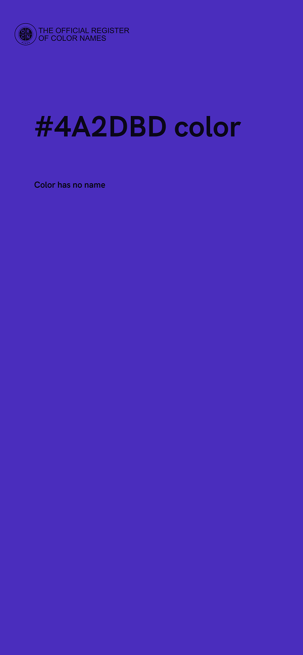 #4A2DBD color image