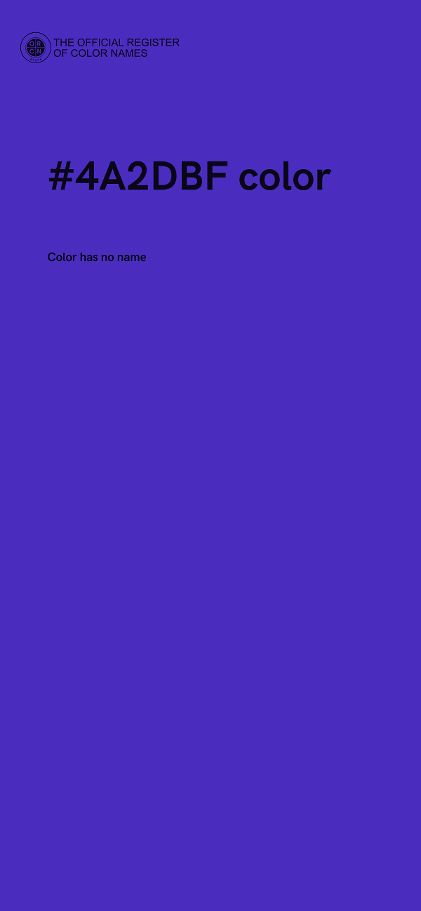 #4A2DBF color image