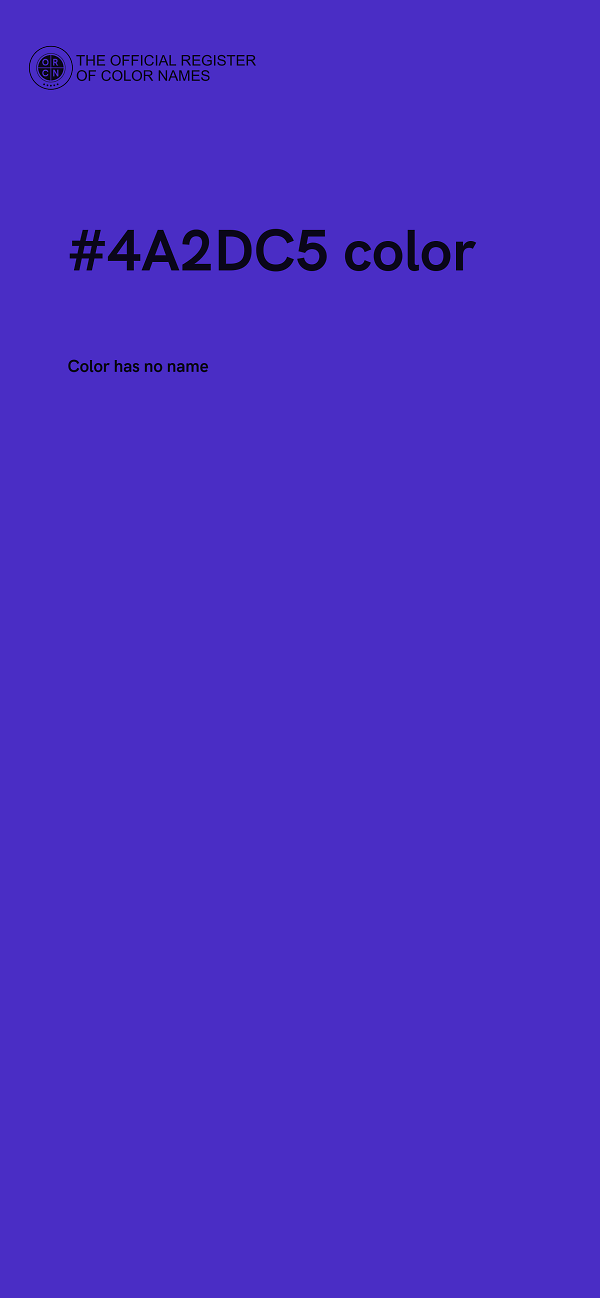 #4A2DC5 color image