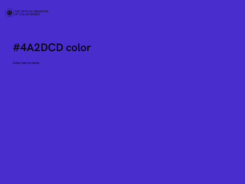 #4A2DCD color image