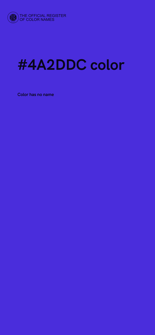 #4A2DDC color image