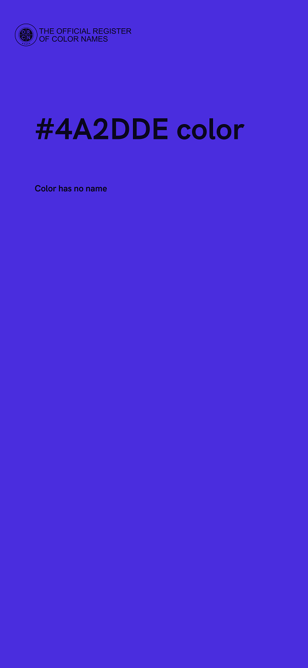 #4A2DDE color image