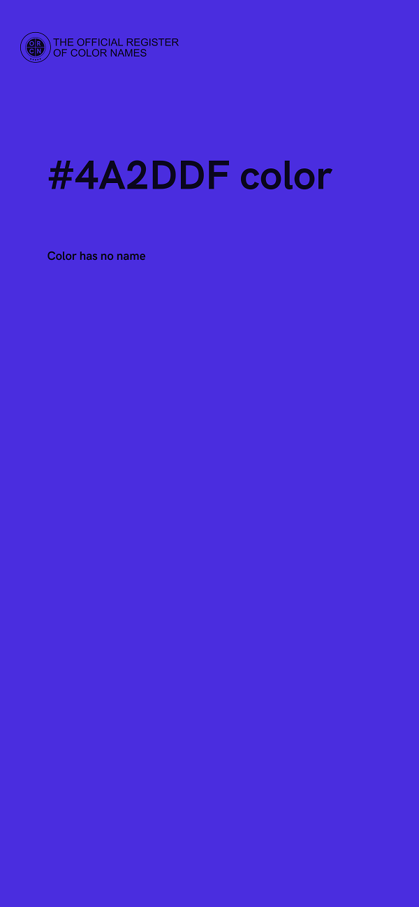 #4A2DDF color image
