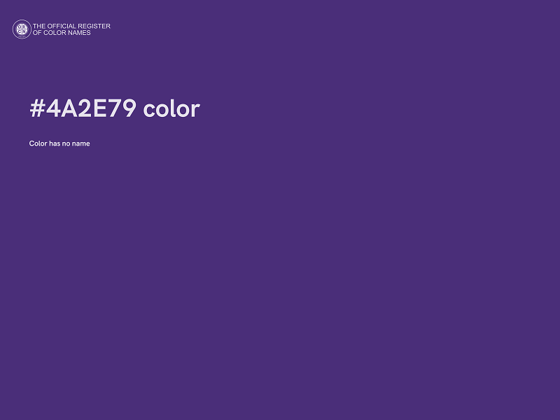 #4A2E79 color image