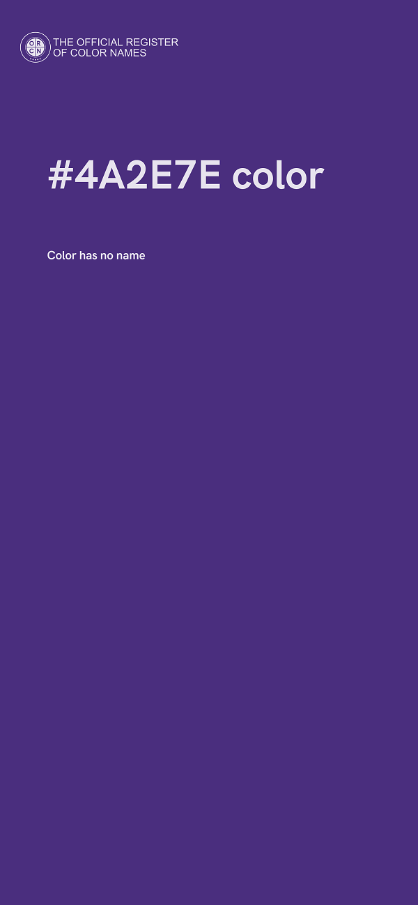 #4A2E7E color image