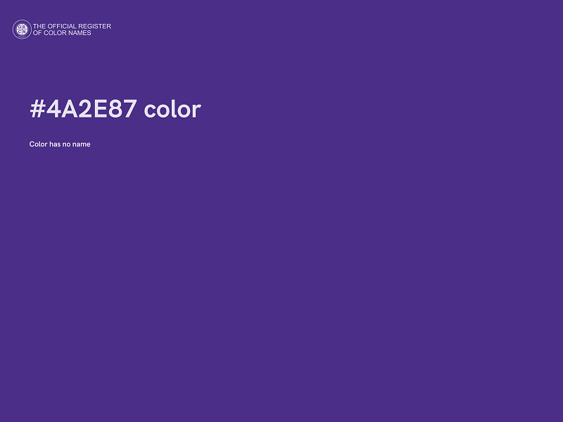 #4A2E87 color image