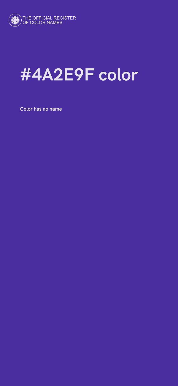 #4A2E9F color image