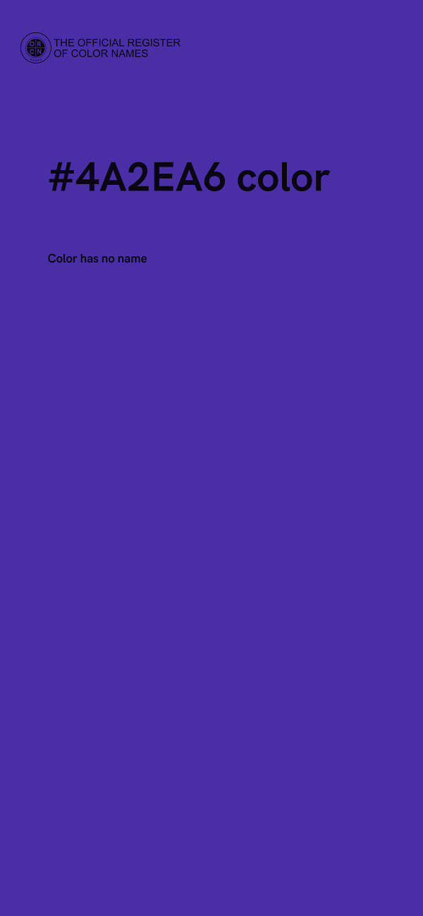 #4A2EA6 color image