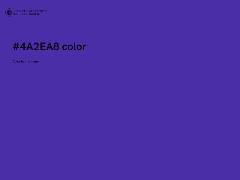 #4A2EA8 color image