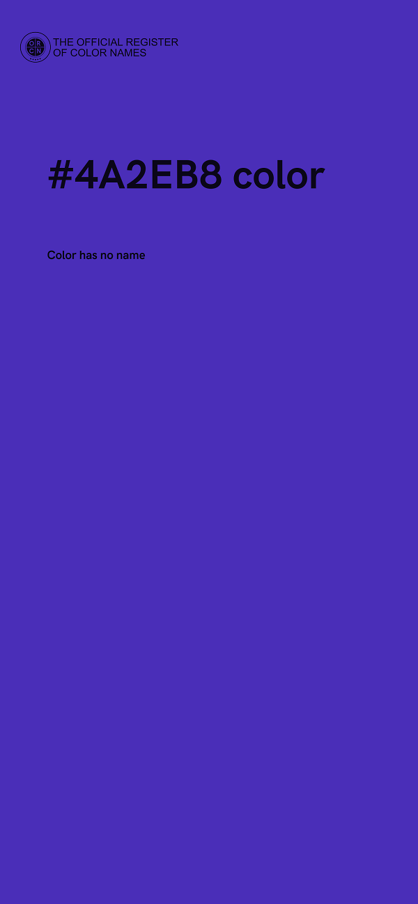 #4A2EB8 color image