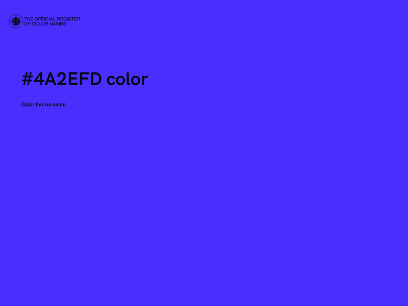 #4A2EFD color image