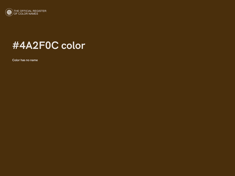 #4A2F0C color image