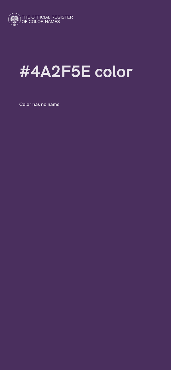 #4A2F5E color image