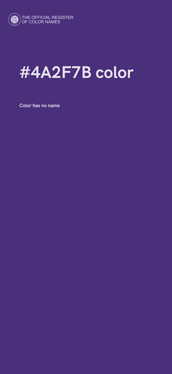 #4A2F7B color image