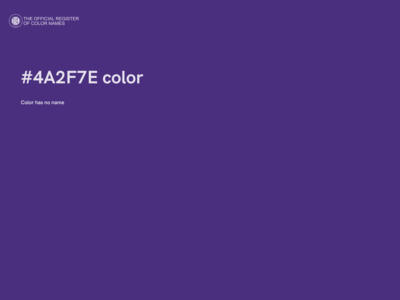 #4A2F7E color image