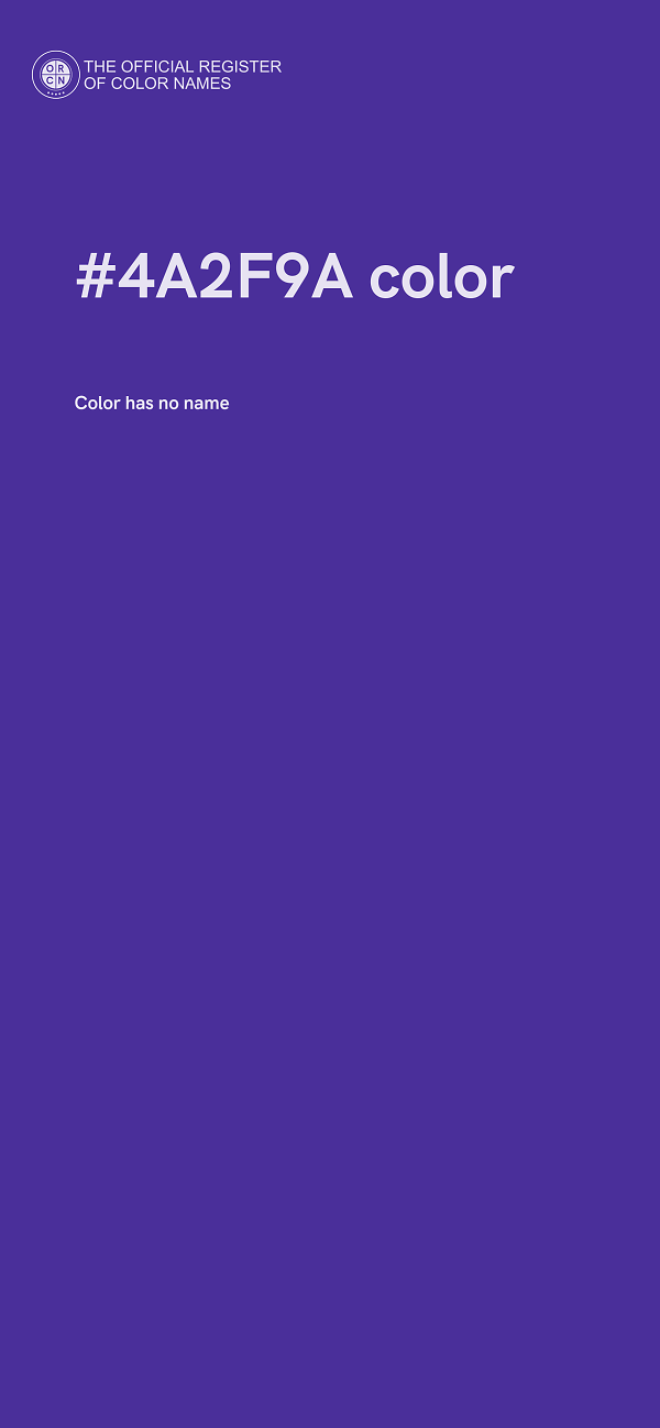 #4A2F9A color image