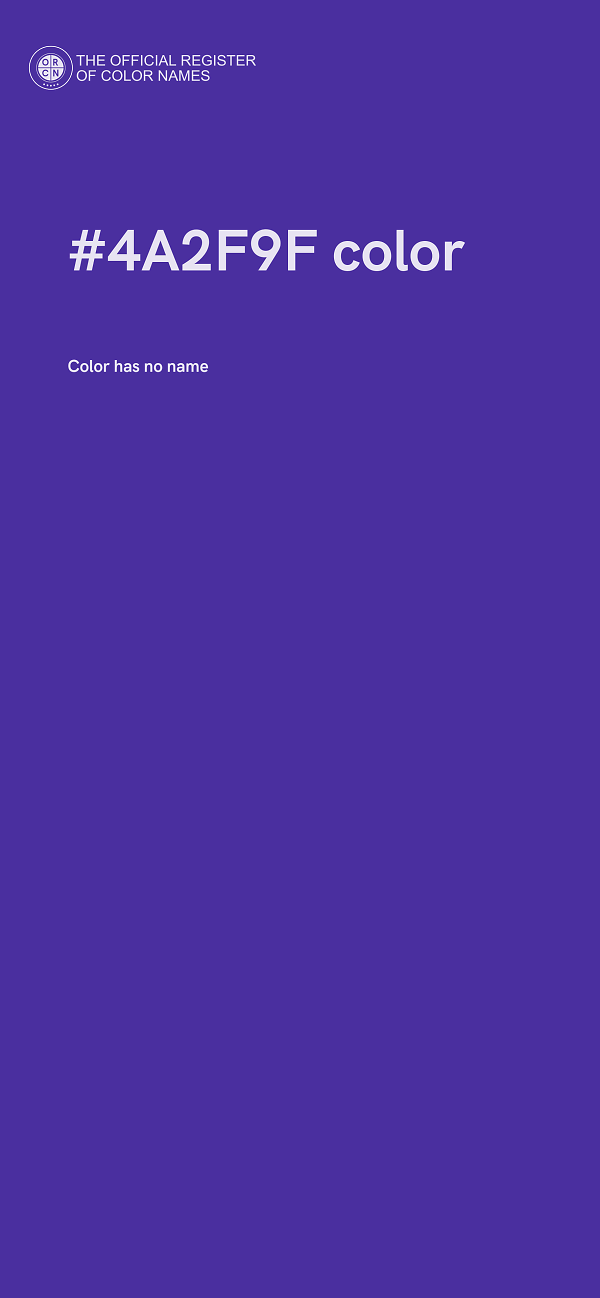 #4A2F9F color image