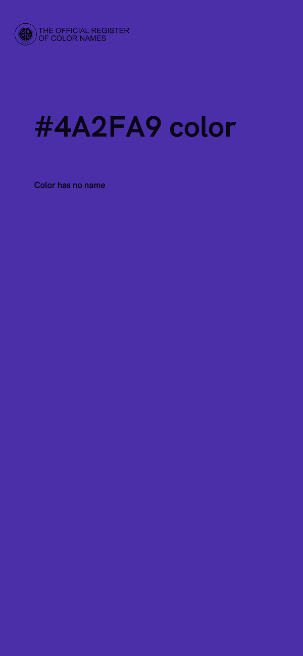 #4A2FA9 color image