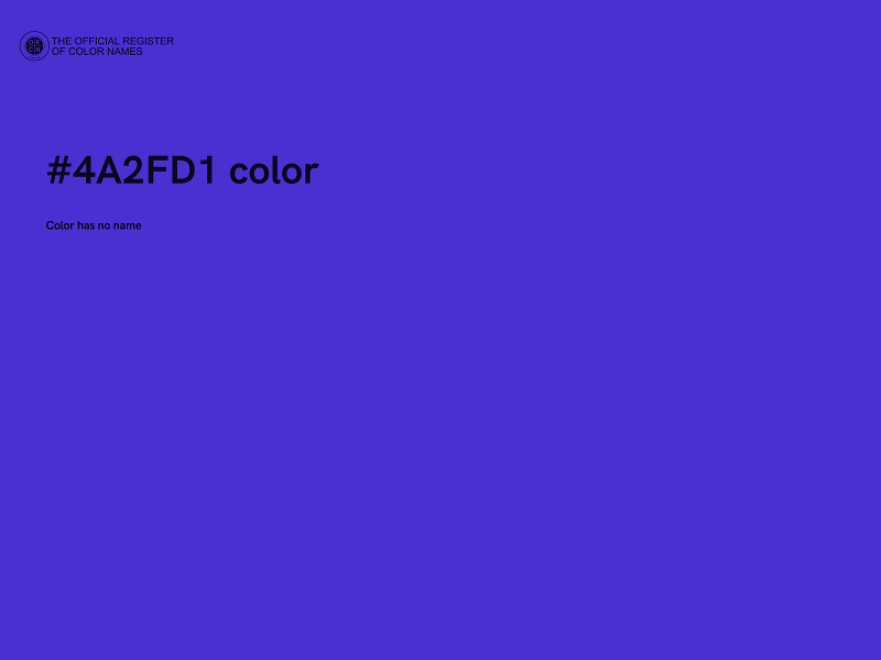 #4A2FD1 color image