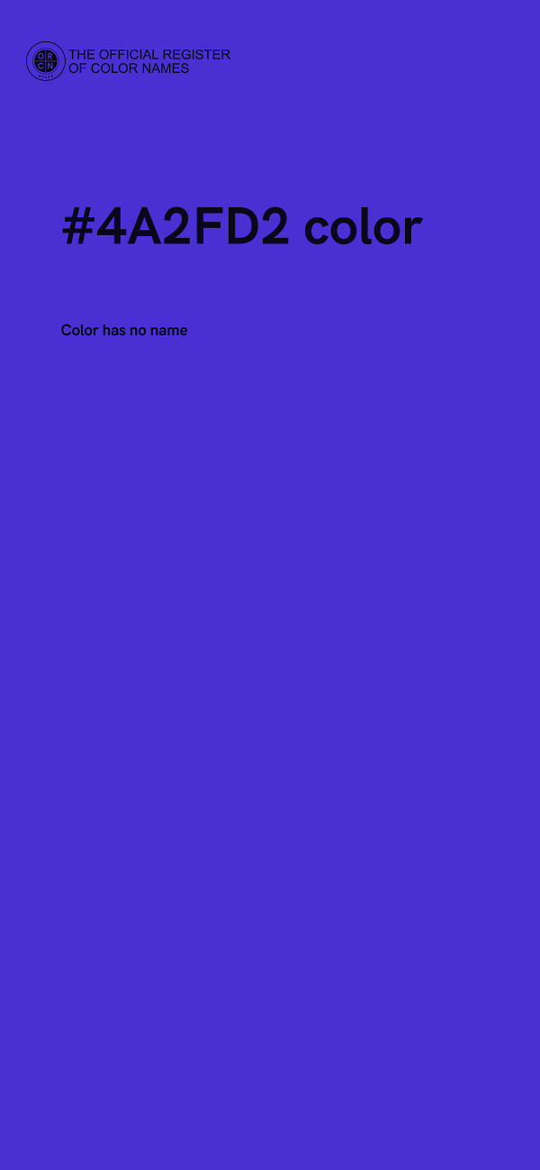 #4A2FD2 color image