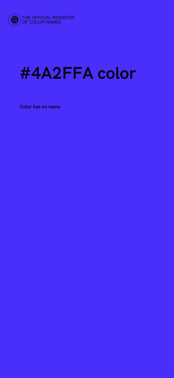 #4A2FFA color image