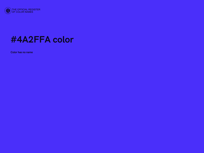 #4A2FFA color image
