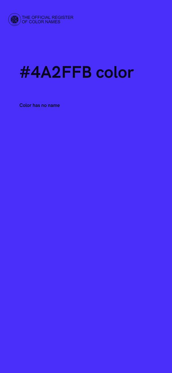 #4A2FFB color image