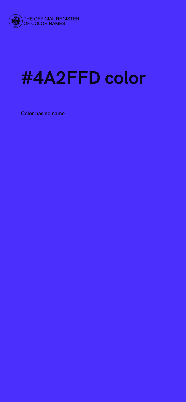 #4A2FFD color image