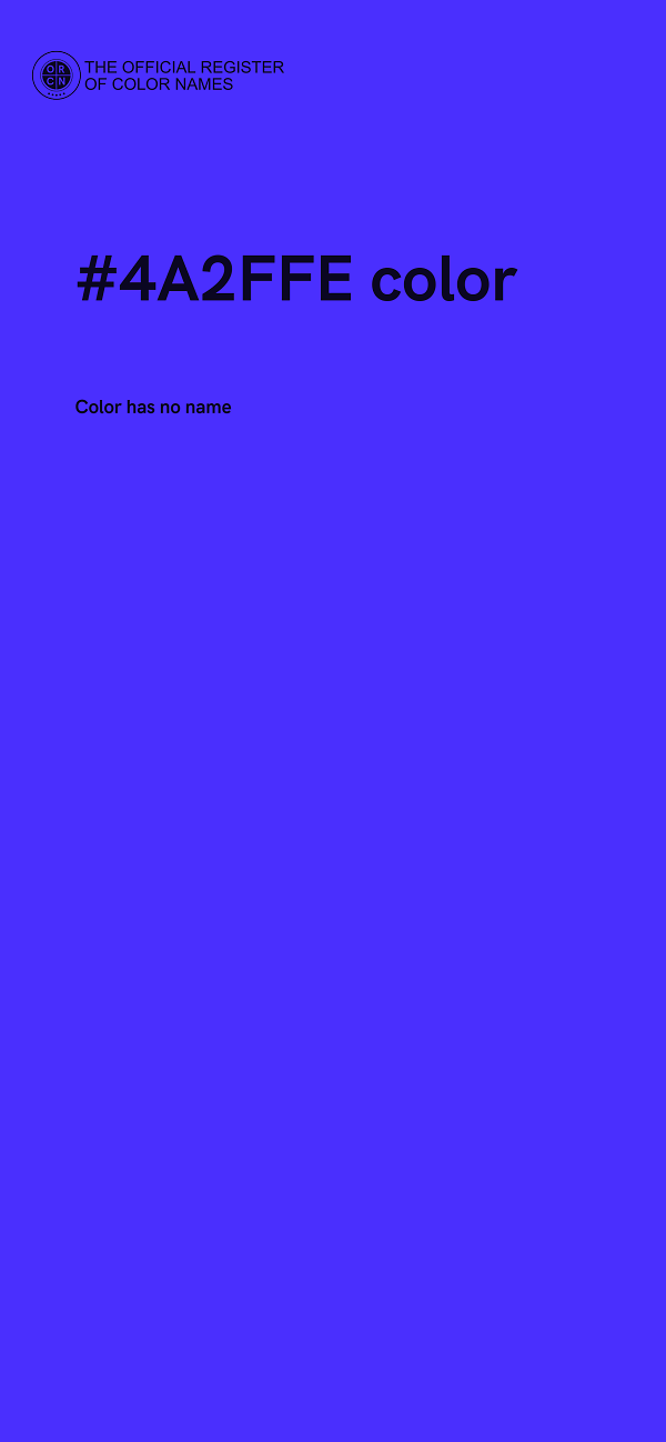 #4A2FFE color image