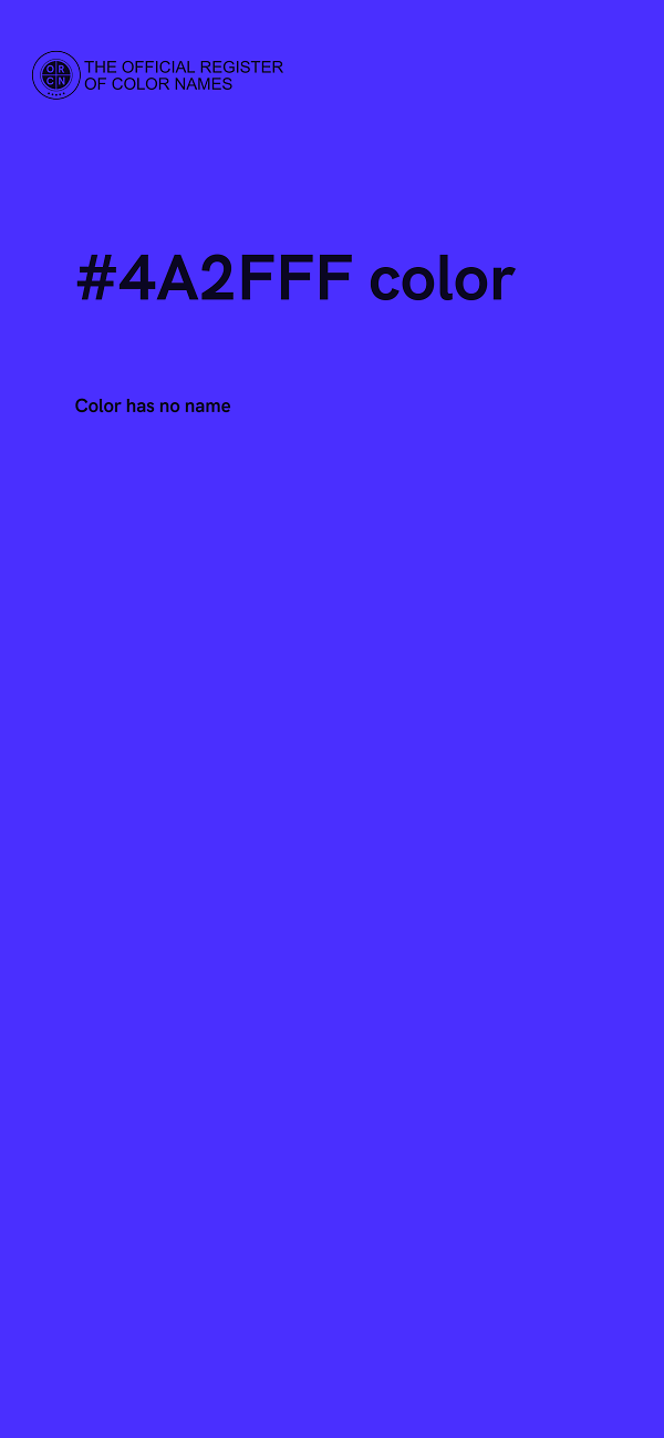 #4A2FFF color image