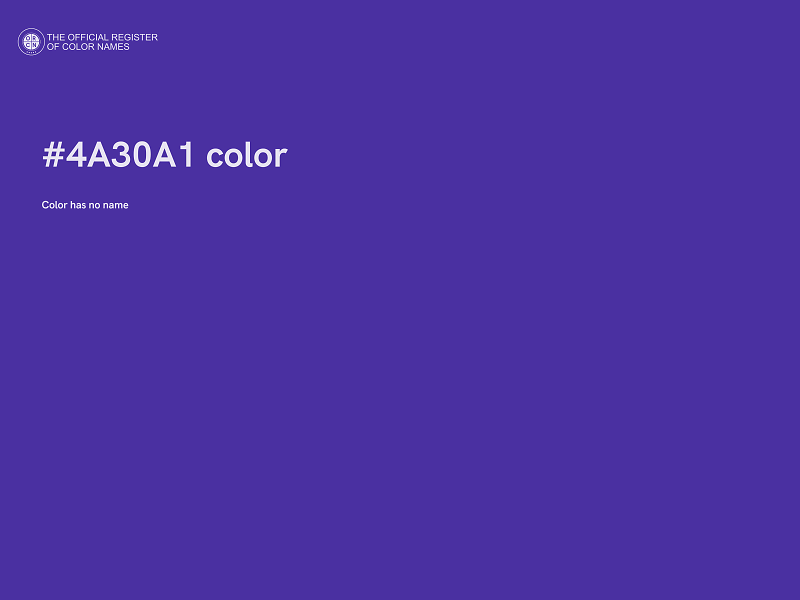 #4A30A1 color image