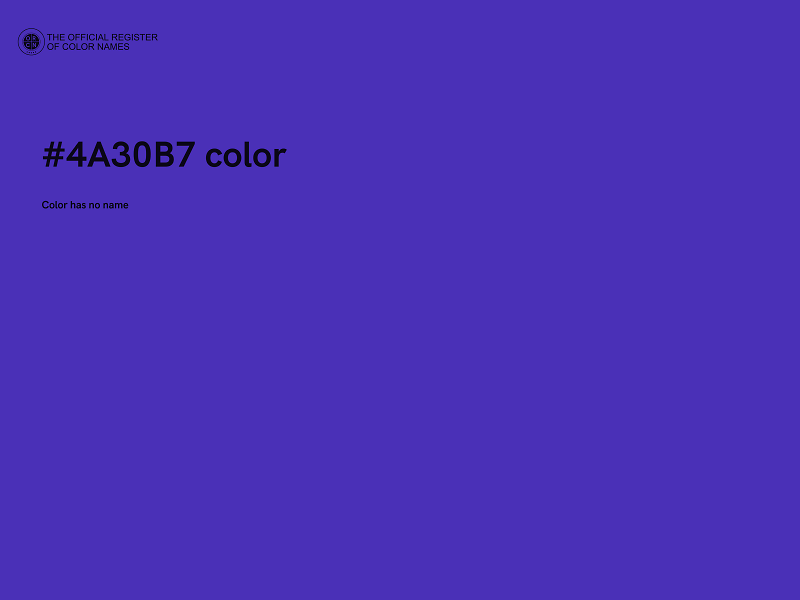 #4A30B7 color image